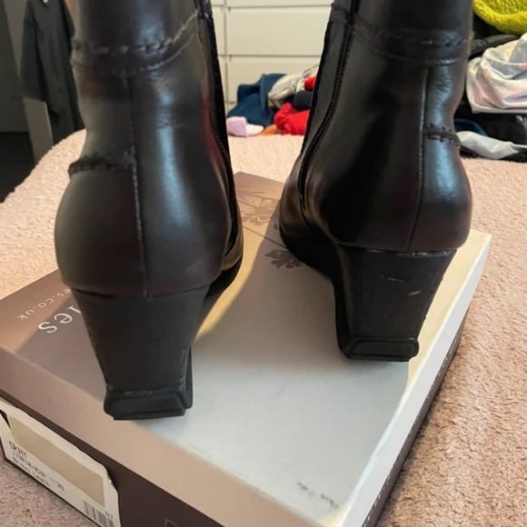 Principles Elegant Black Heeled Boots - Picture 3 of 5